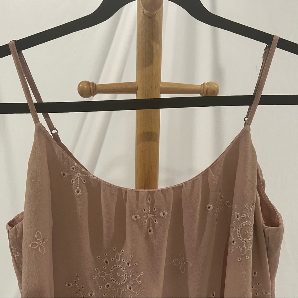 BABY DOLL DRESS TAN SIZE SMALL - Picture 7 of 8